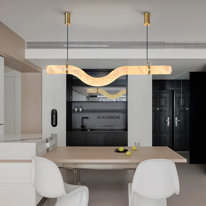 Serpentine Alabaster Linear Pendant image 2