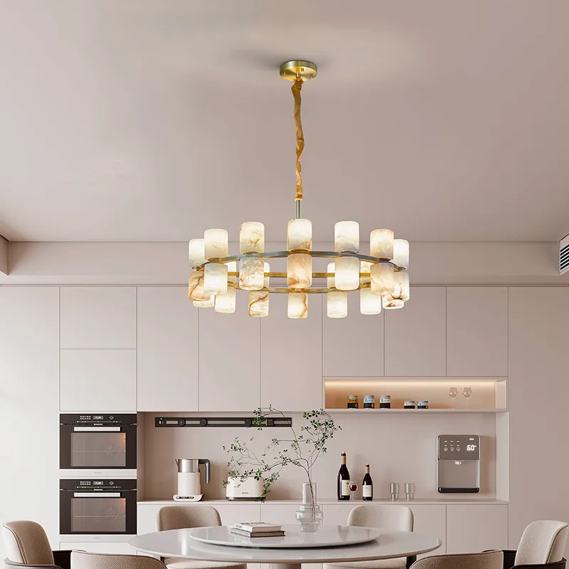 Marlow Alabaster Ring Chandelier image 4