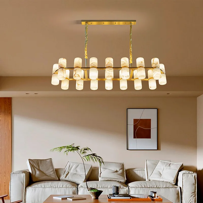 Marlow Alabaster Ring Chandelier image 3