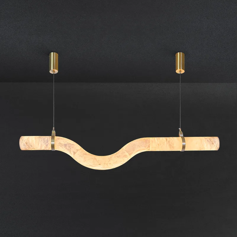 Serpentine Alabaster Linear Pendant custom pendants