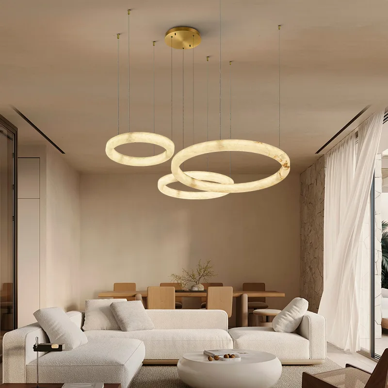 Cavelle Alabaster Ring Chandelier image 2