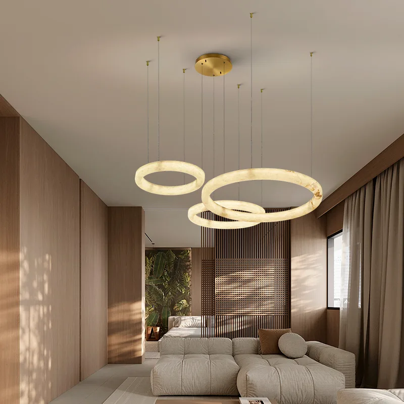 Cavelle Alabaster Ring Chandelier image 3