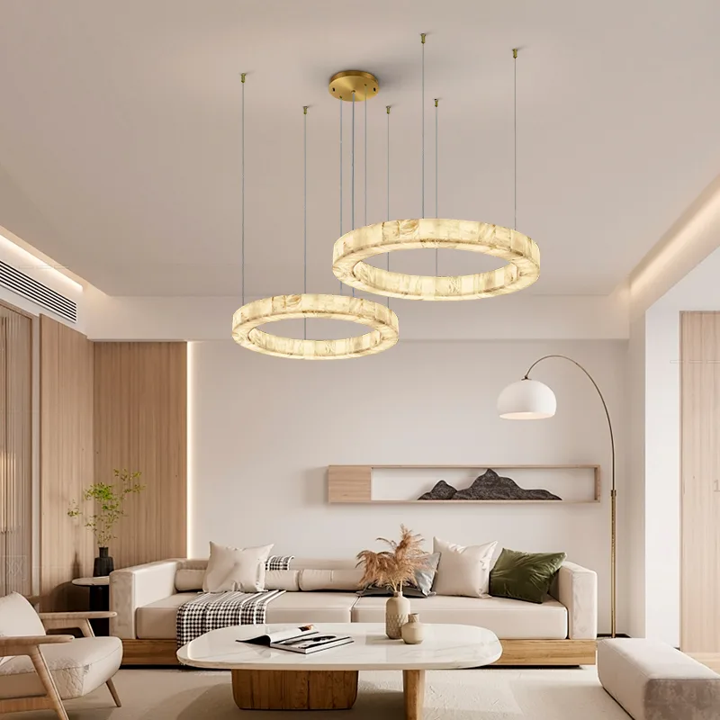 Rovelle Alabaster Ring Chandelier image 2