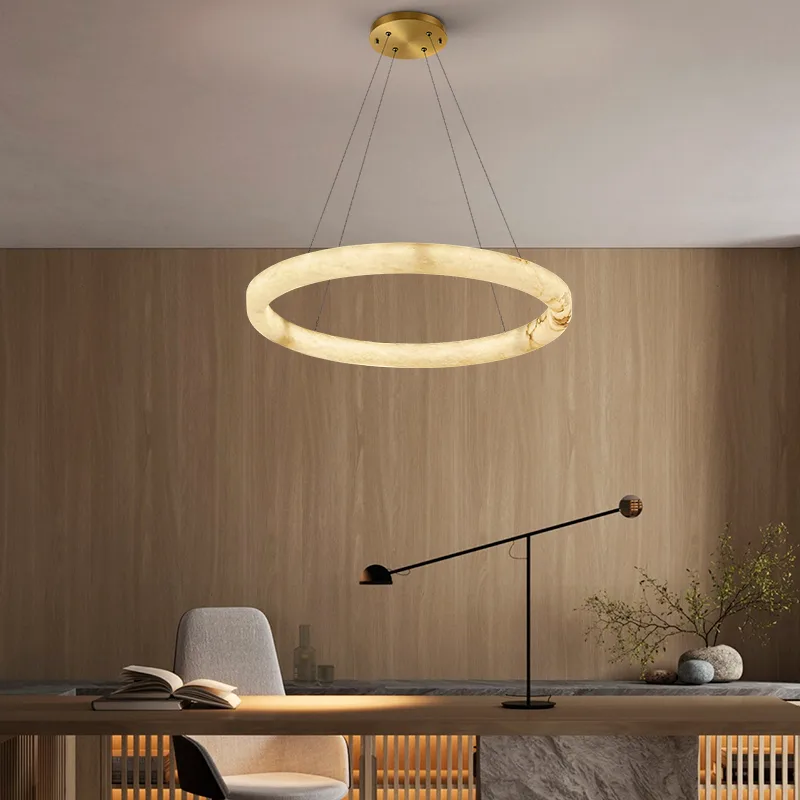 Cavelle Alabaster Ring Chandelier image 5