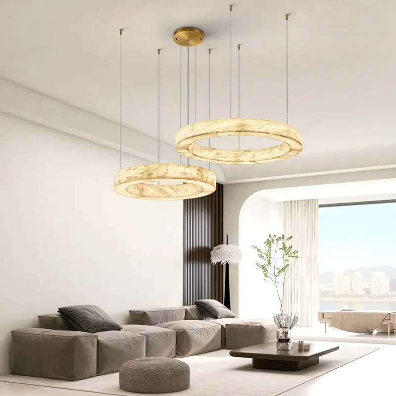 Rovelle Alabaster Ring Chandelier image 3