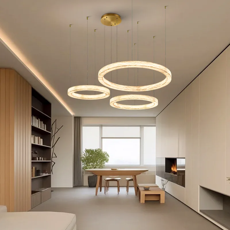 Aster Stone Ring Chandelier image 3