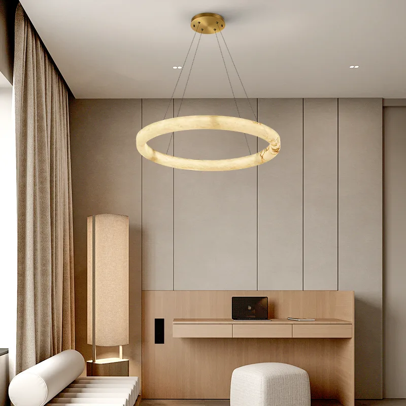 Cavelle Alabaster Ring Chandelier image 6