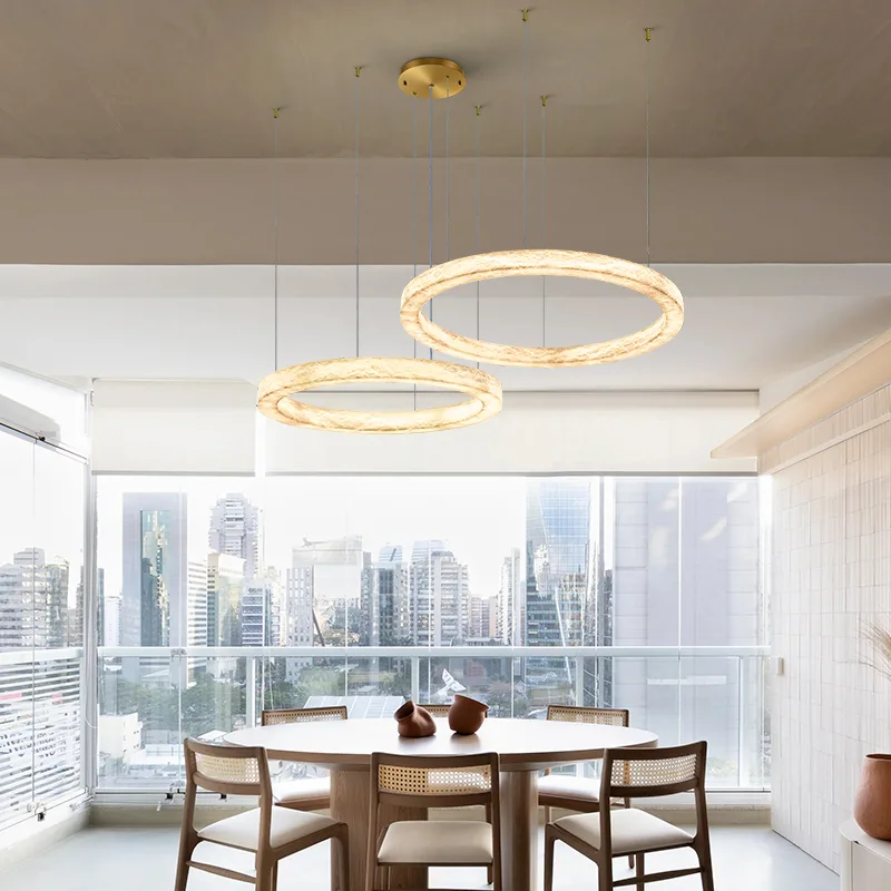 Aster Stone Ring Chandelier image 6