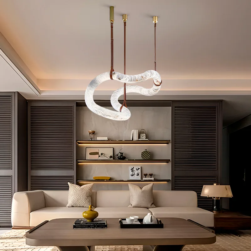 Design 15 Alabaster Loop Chandelier image 5