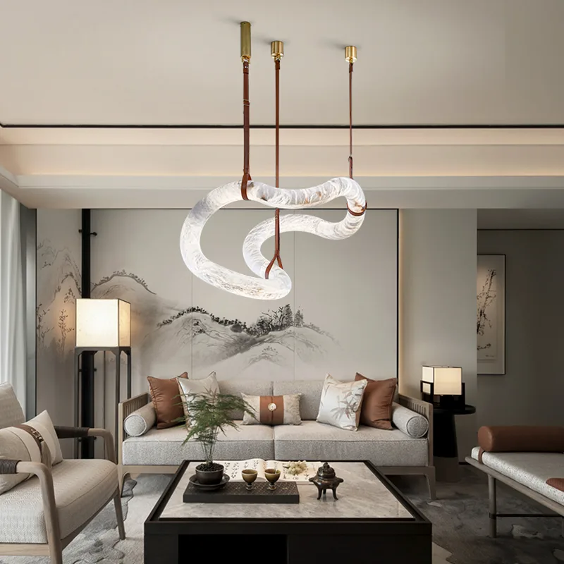Design 15 Alabaster Loop Chandelier image 2