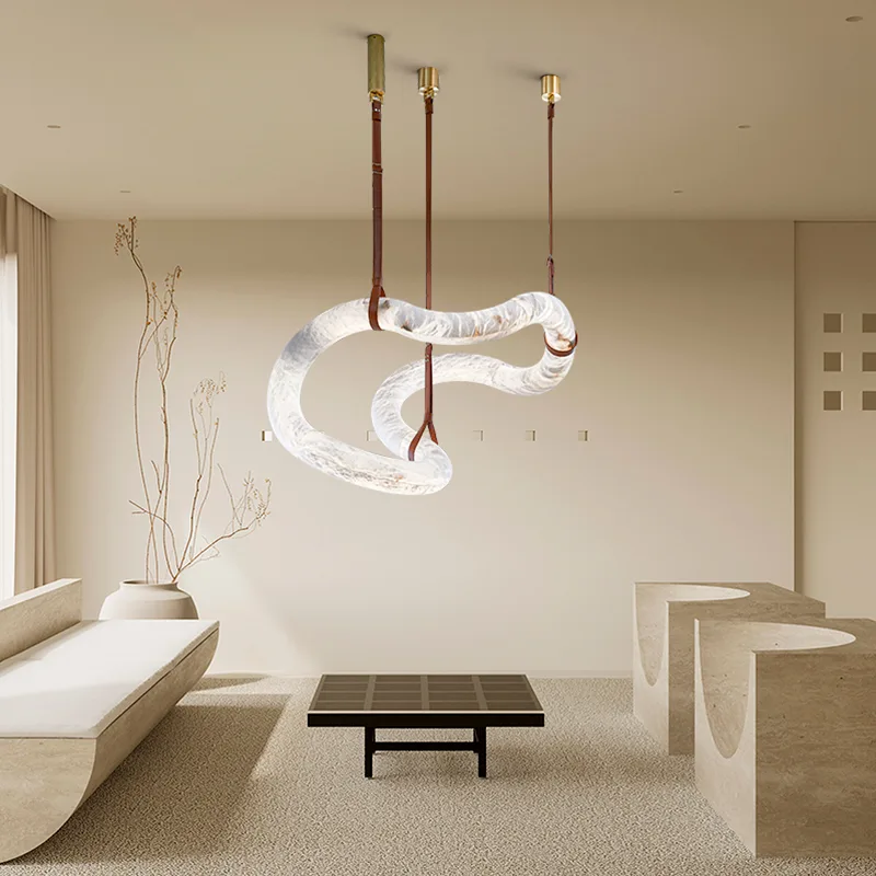 Design 15 Alabaster Loop Chandelier image 6