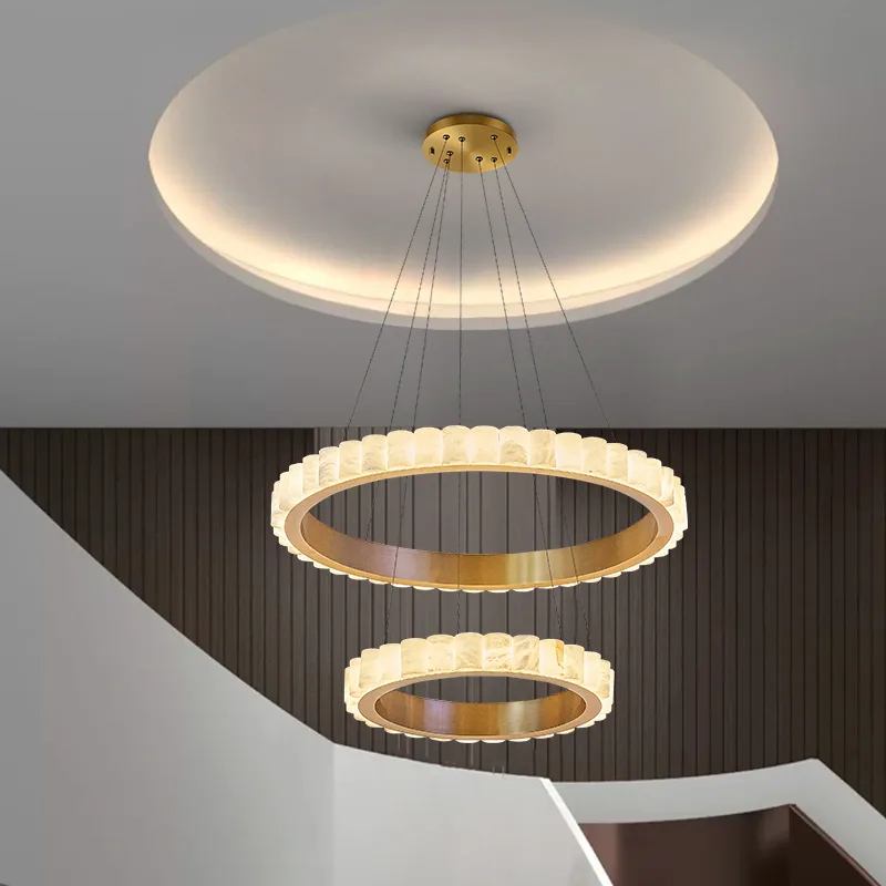 Marlow Alabaster Ring Chandelier image 5
