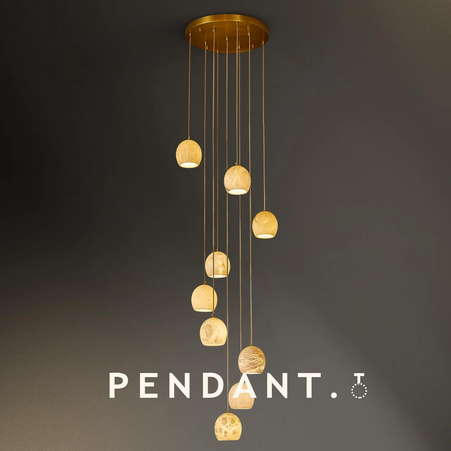 Avel Alabaster Cluster Pendant image 3