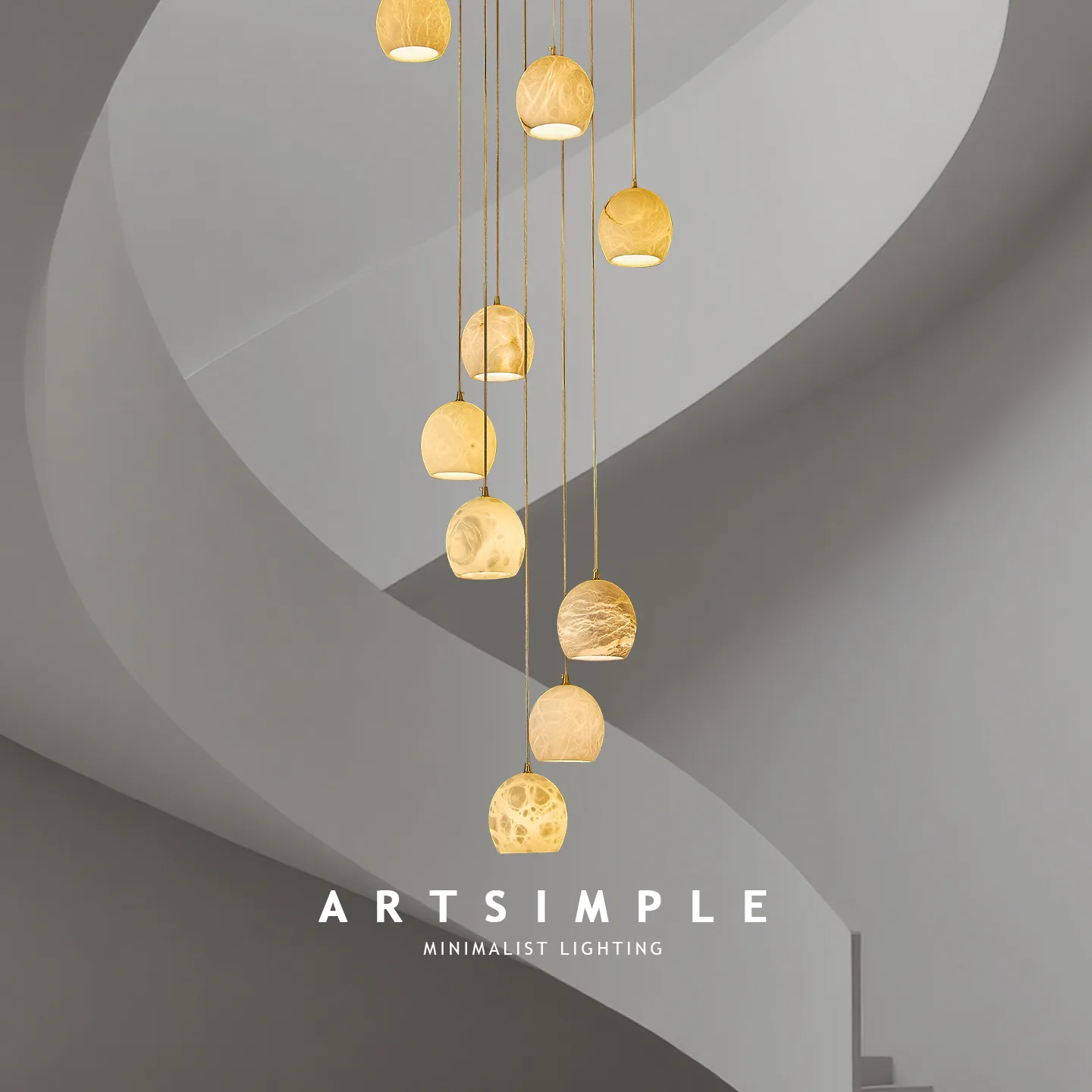 Avel Alabaster Cluster Pendant image 5