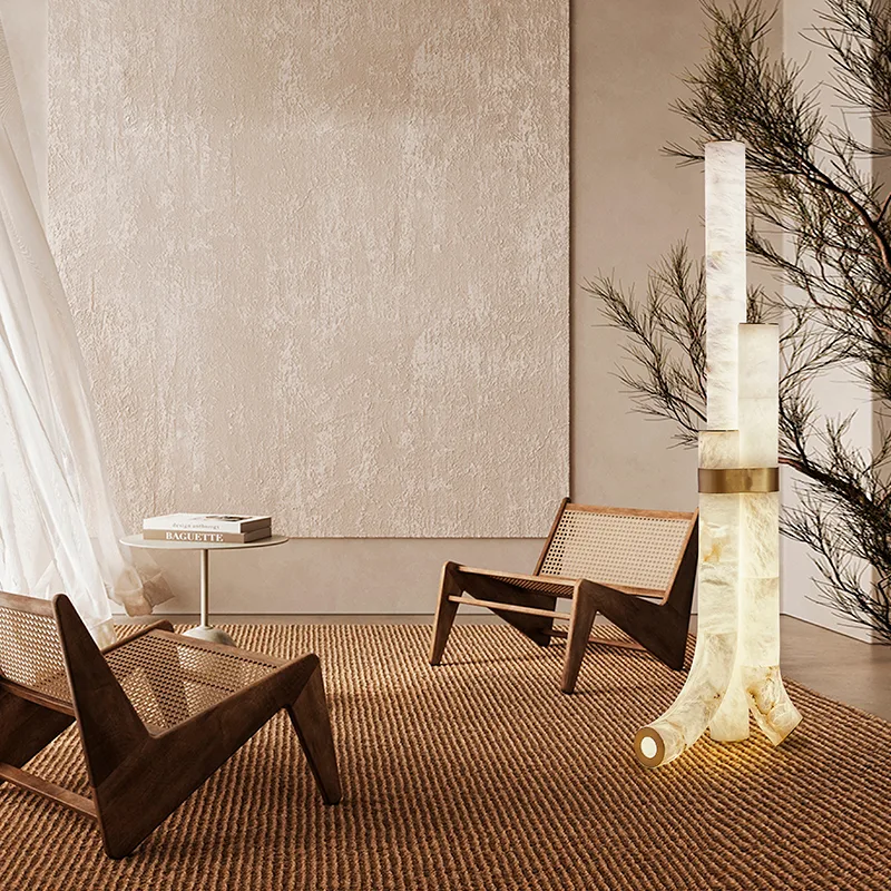 Arden Alabaster Column Floor Lamp image 2