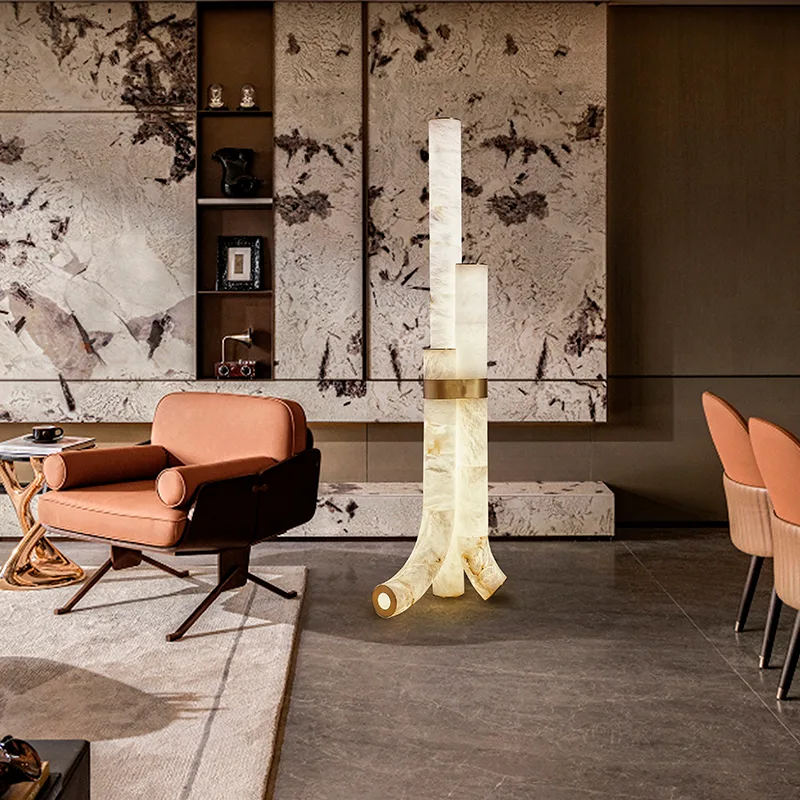Arden Alabaster Column Floor Lamp image 3