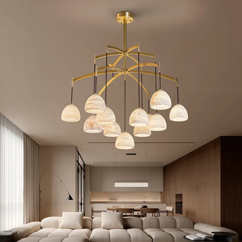 Cavelle Alabaster Dome Chandelier image 4