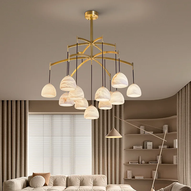 Cavelle Alabaster Dome Chandelier image 2