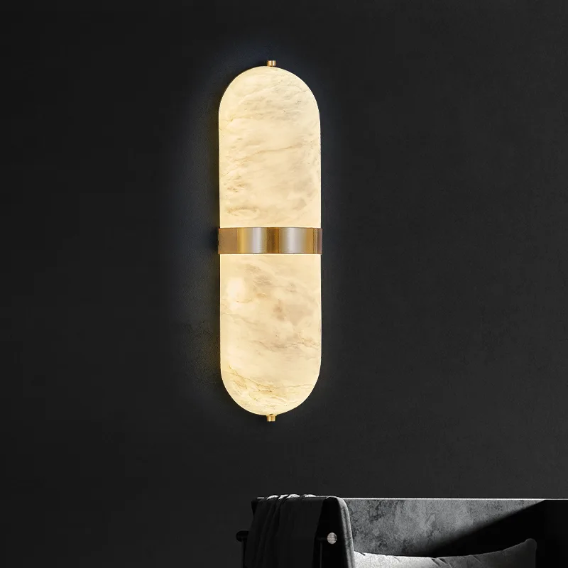 Serene Stone Brass Wall Sconce custom sconces