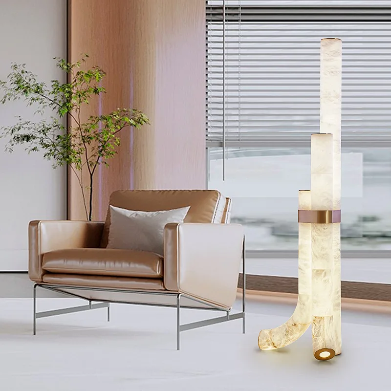 Arden Alabaster Column Floor Lamp image 5