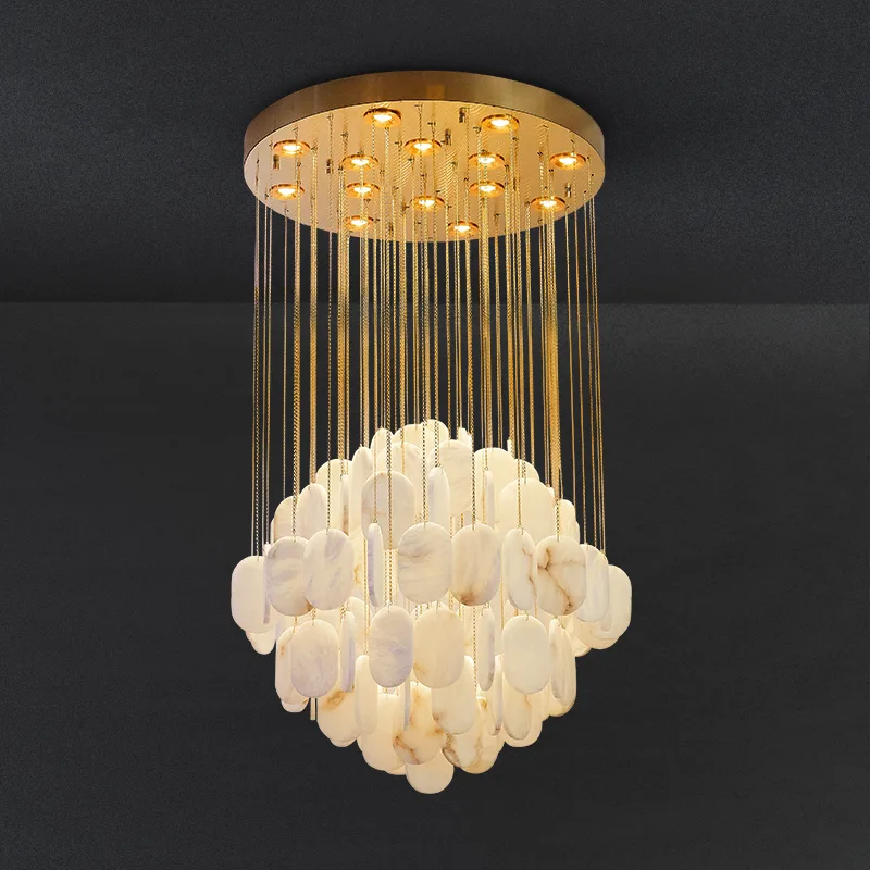 Aster Shell Cascade Chandelier custom chandeliers