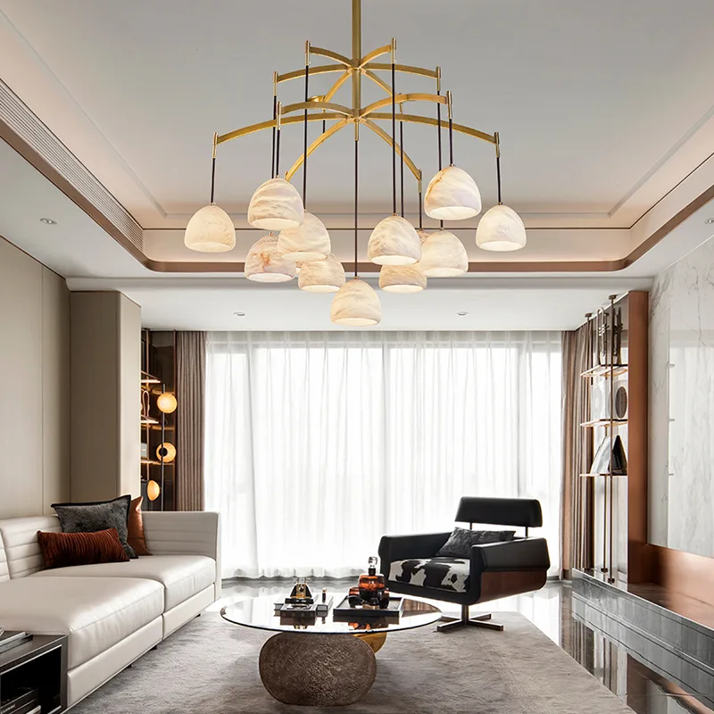 Cavelle Alabaster Dome Chandelier image 6