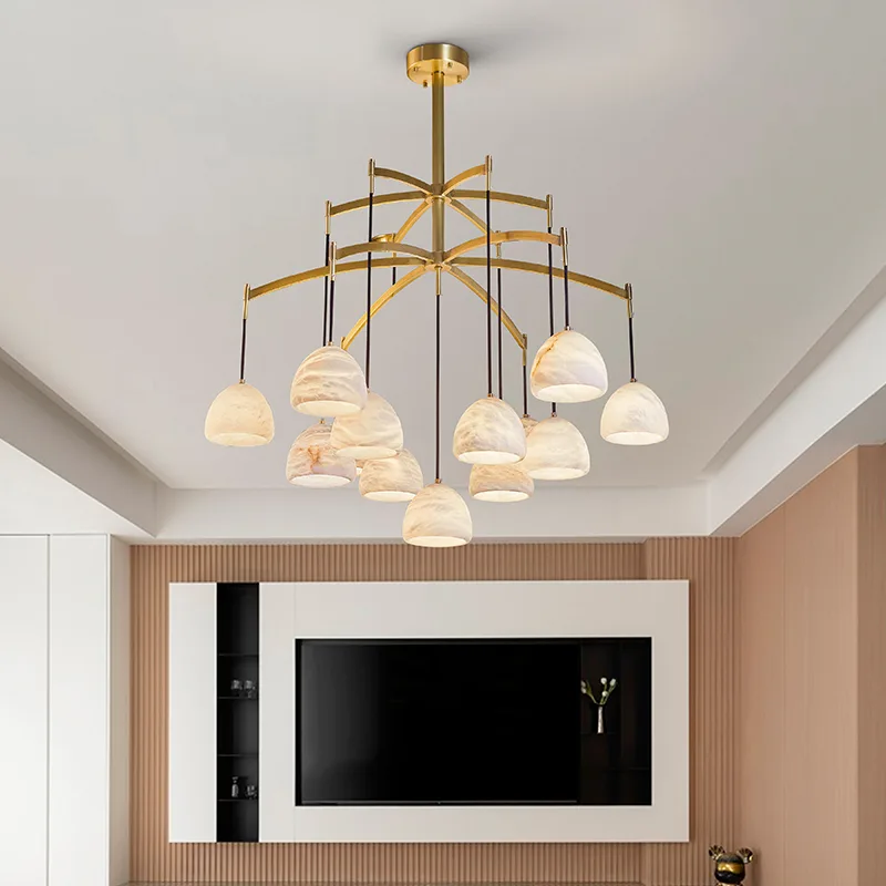 Cavelle Alabaster Dome Chandelier image 5