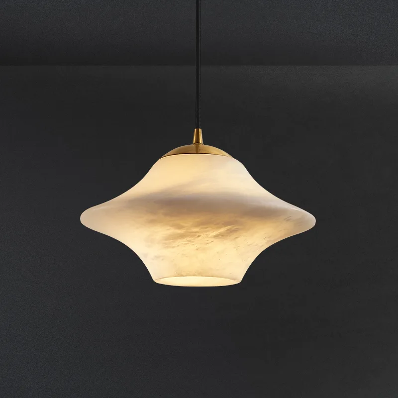 Sculpted Alabaster Pendant Light custom pendants