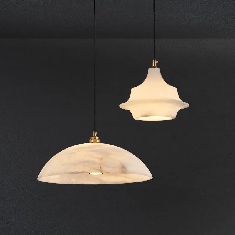 Serene Alabaster Dome Pendant Light custom pendants