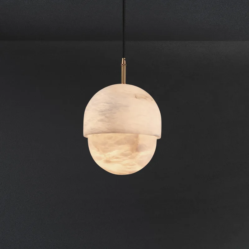 Solene Alabaster Globe Pendant Light custom pendants