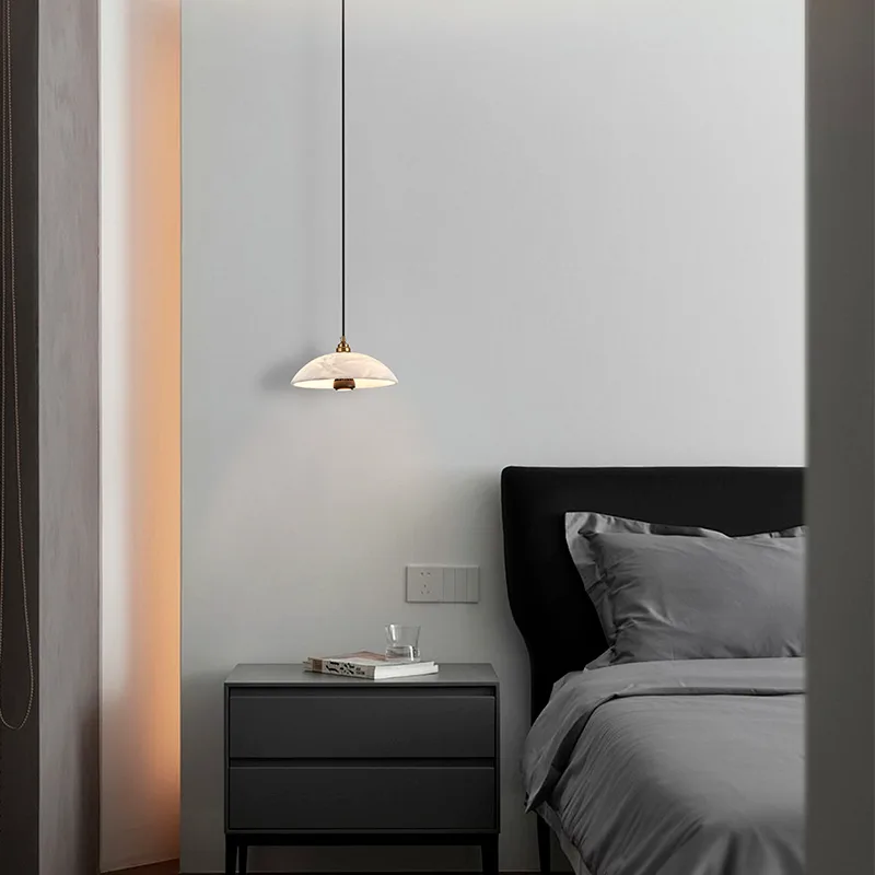 Serene Alabaster Dome Pendant Light image 2