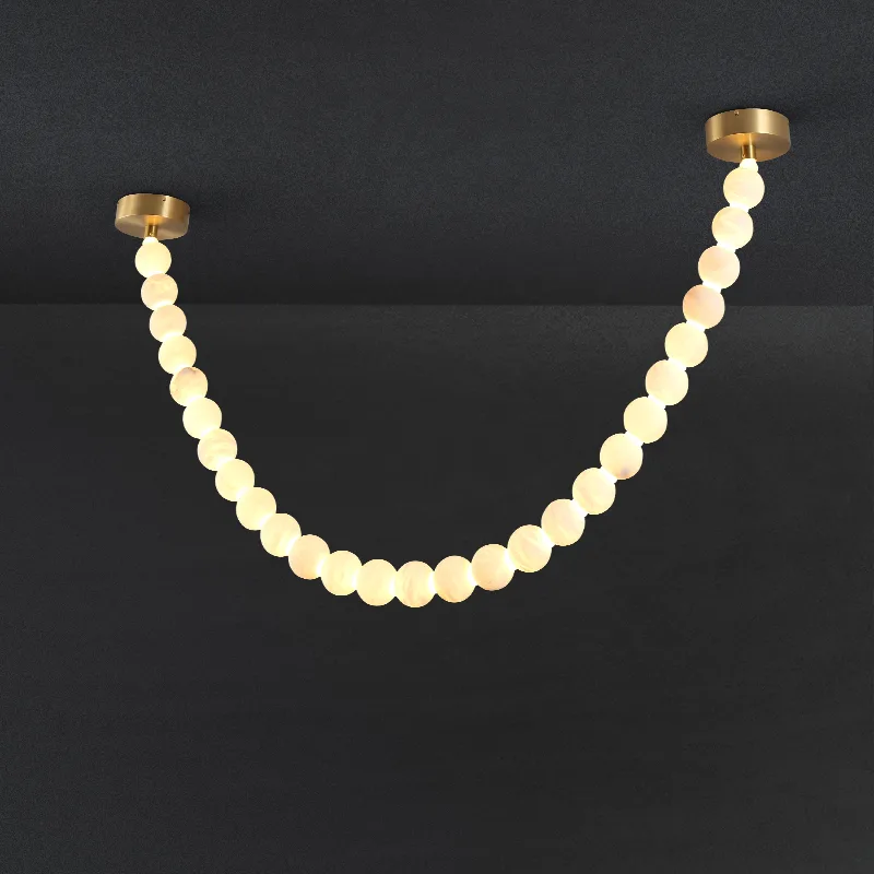 Pearl Glass Swag Chandelier custom chandeliers
