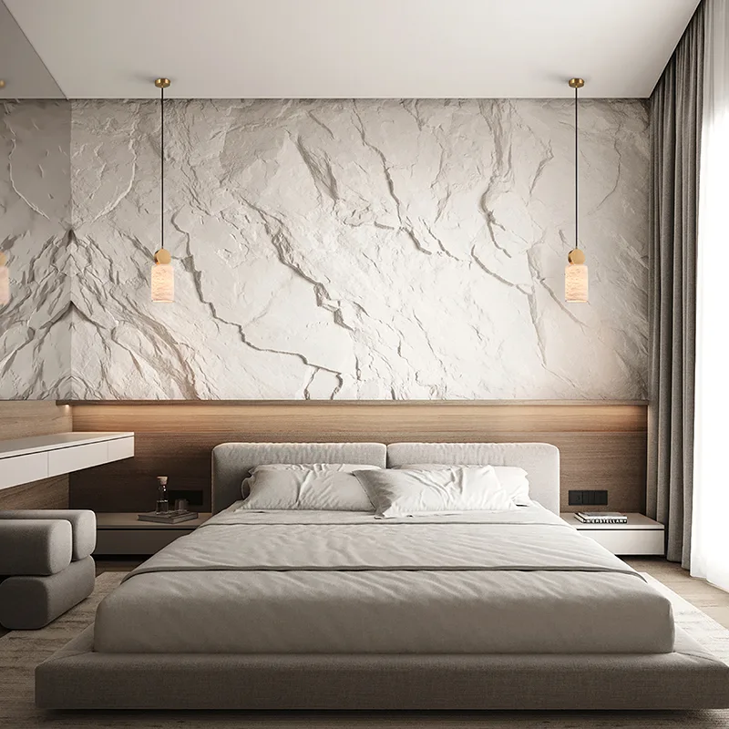 Liora Alabaster Brass Pendant Light image 4
