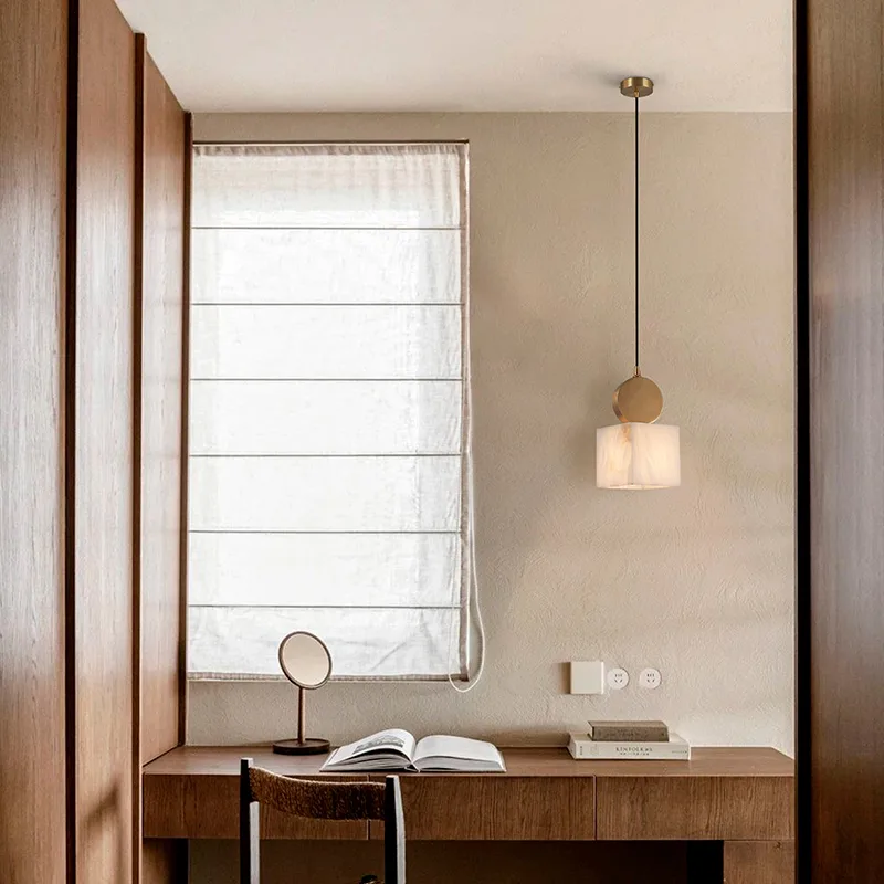 Liora Alabaster Brass Pendant Light image 2