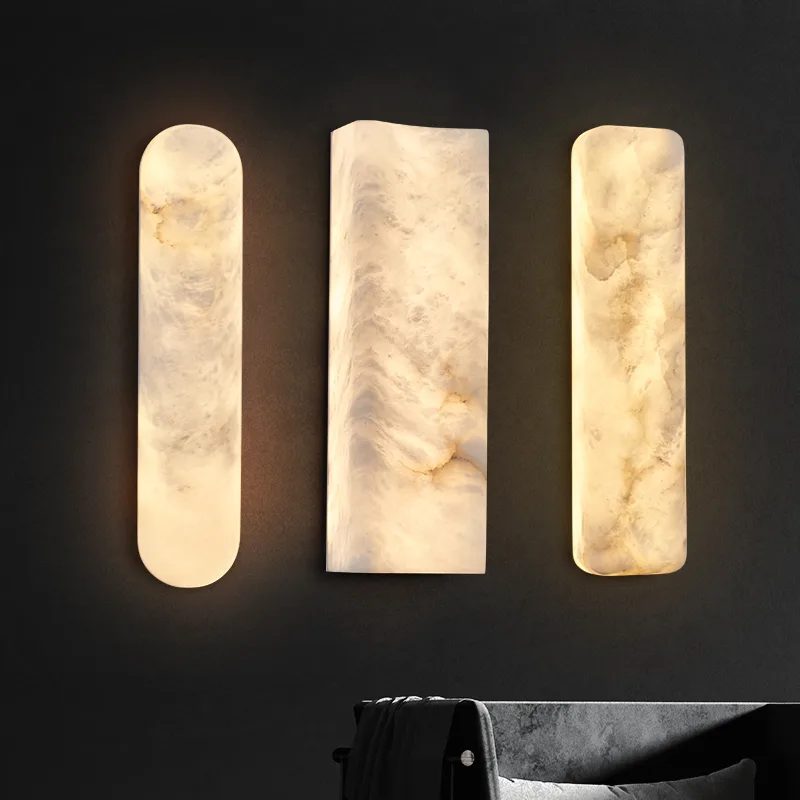 Solara Alabaster Wall Sconce custom sconces