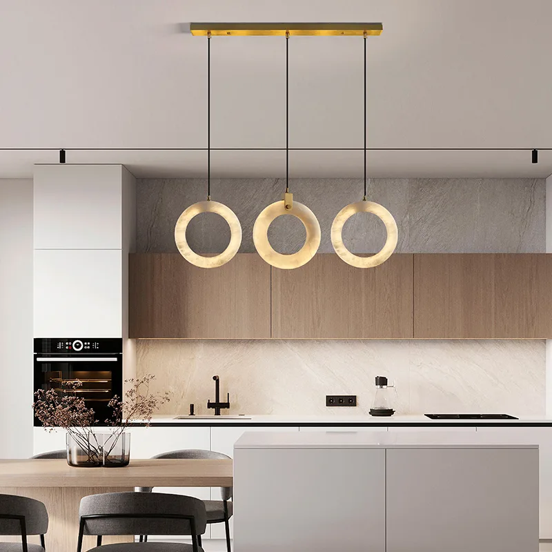 Vesta Alabaster Ring Pendant Light image 4