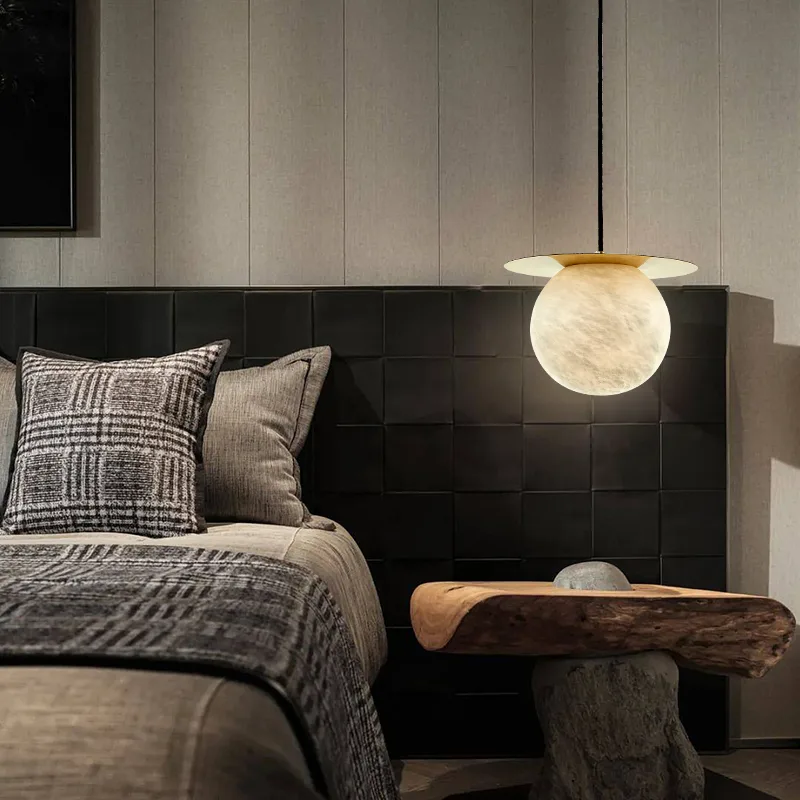 Arden Brass Globe Pendant Light image 2