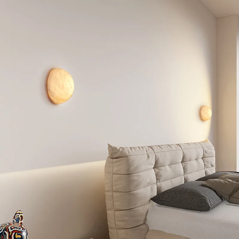 Mira Alabaster Disc Wall Sconce image 4