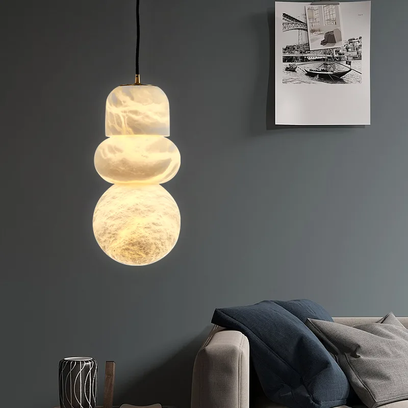 Design 16 Alabaster Stone Pendant Light image 2