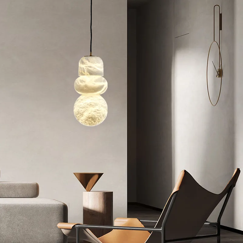 Design 16 Alabaster Stone Pendant Light image 3