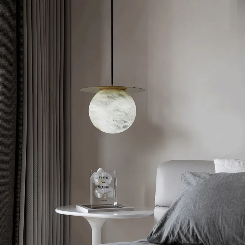 Arden Brass Globe Pendant Light image 6
