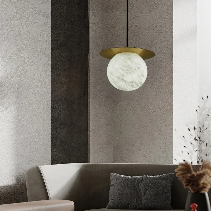 Arden Brass Globe Pendant Light image 4
