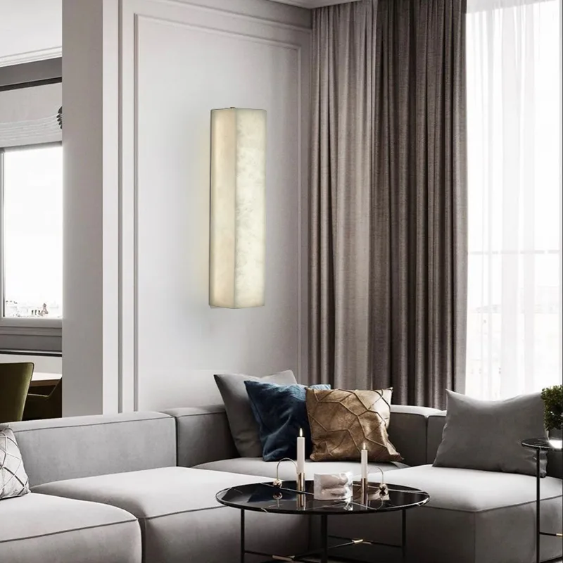 Calen Alabaster Column Wall Sconce image 2