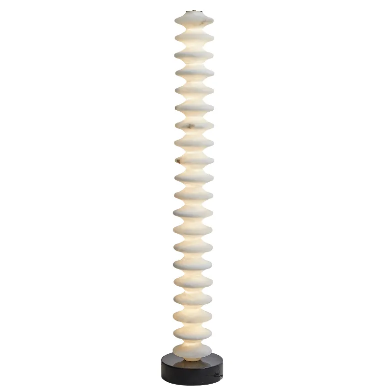 Sculpted Pleated Floor Lamp custom floor lamp
