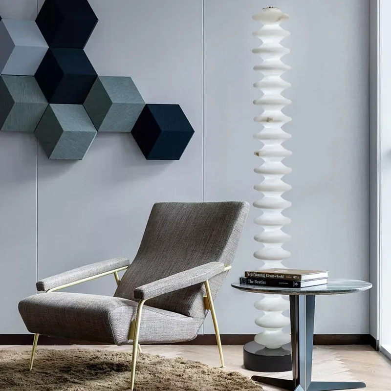 Sculpted Pleated Floor Lamp image 5