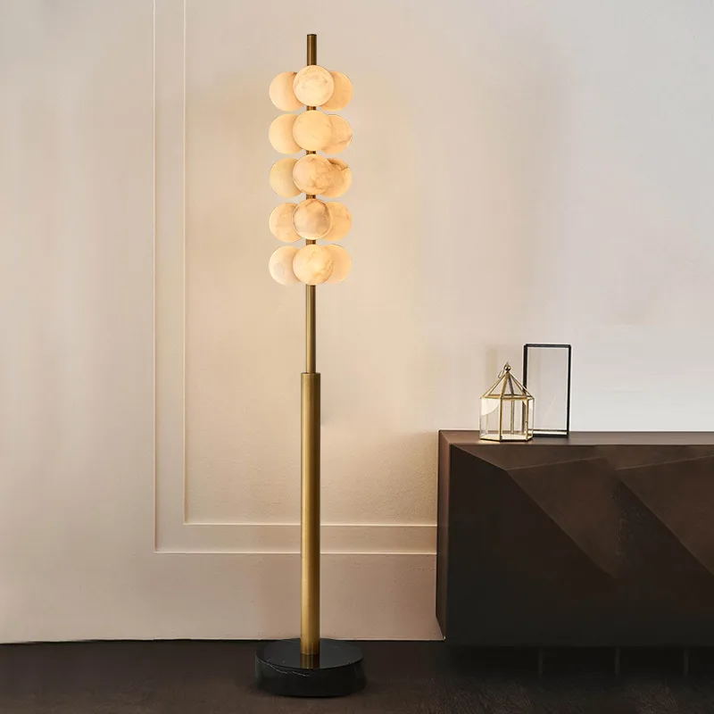 Aureate Alabaster Globe Floor Lamp image 5