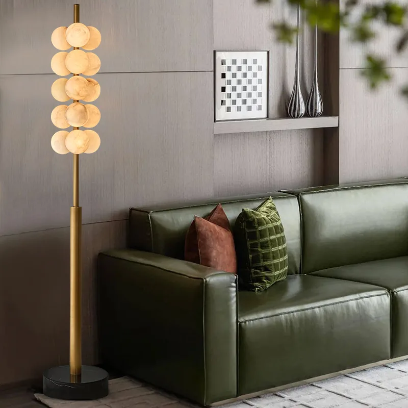 Aureate Alabaster Globe Floor Lamp image 4
