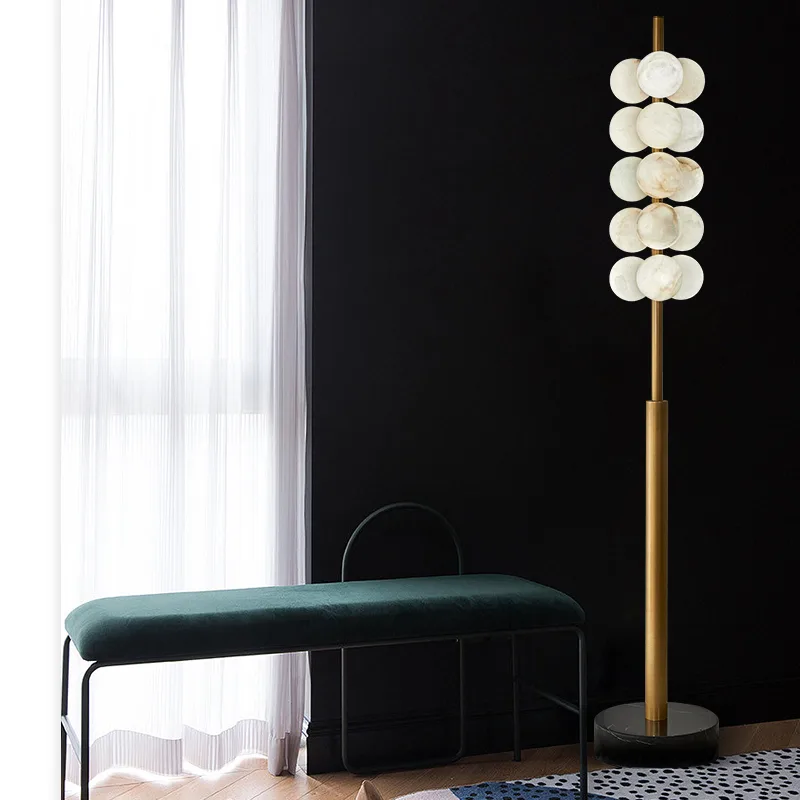 Aureate Alabaster Globe Floor Lamp image 6