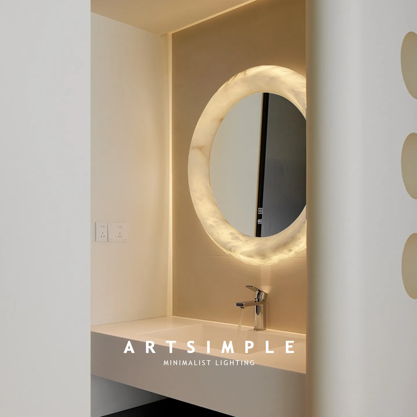 Liora Marble Mirror Wall Light image 2