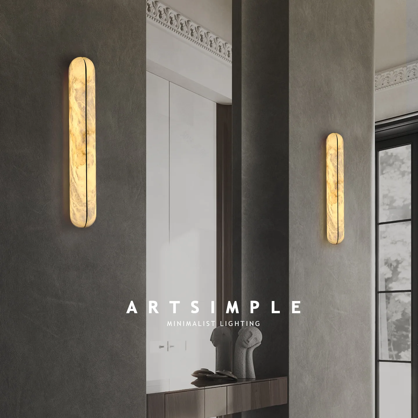 Solara Alabaster Wall Sconce image 4